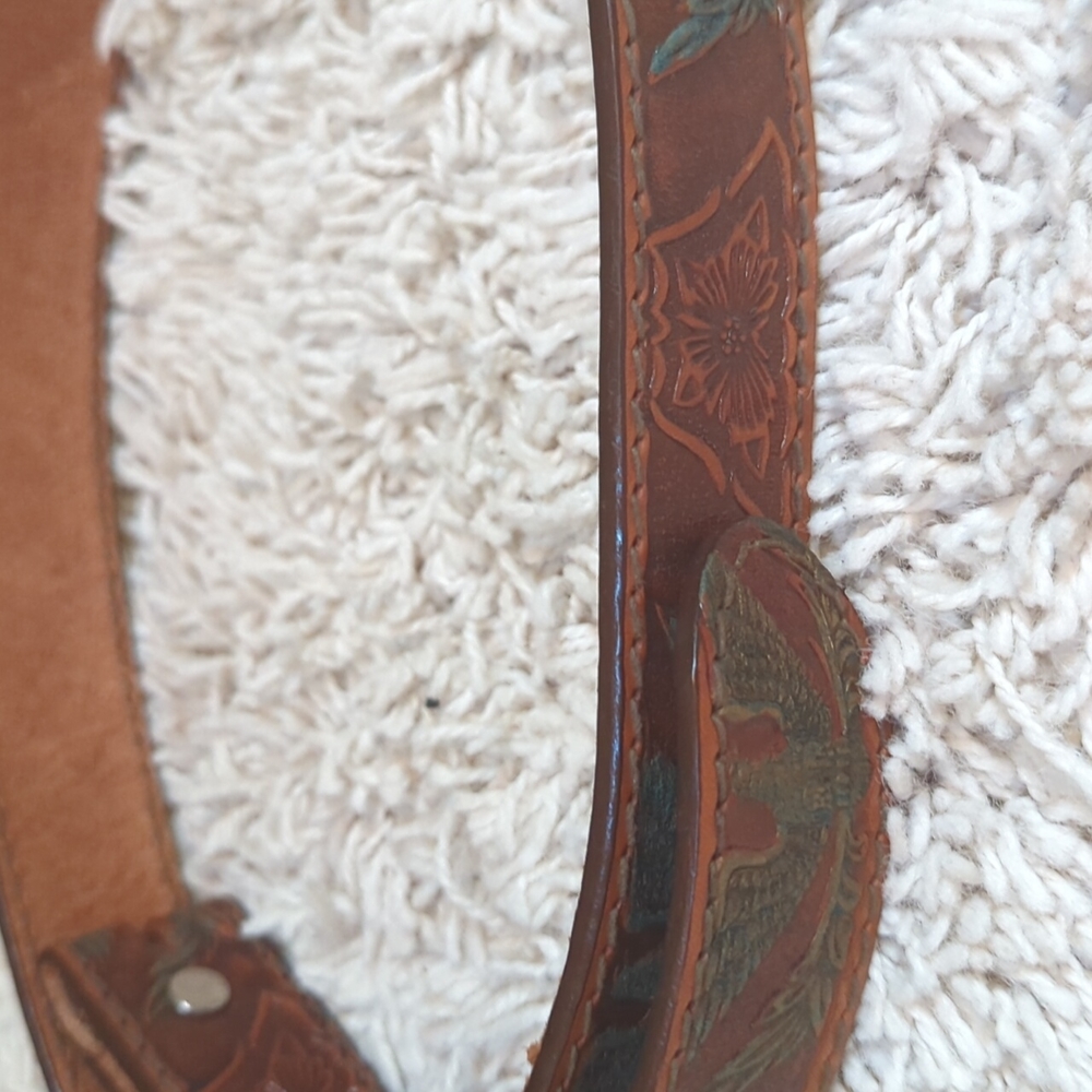Men's Leather Belt with Eagles